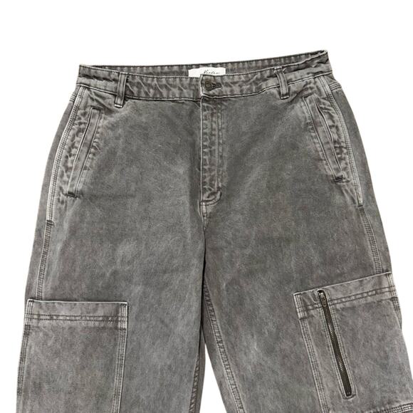 Kancan Women's Cargo Jeans Straight Super High Rise Ankle Size 30 - Picture 2 of 6